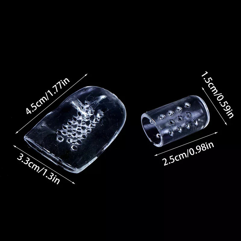 Protectores de silicona para los dedos de los pies, pack de 30