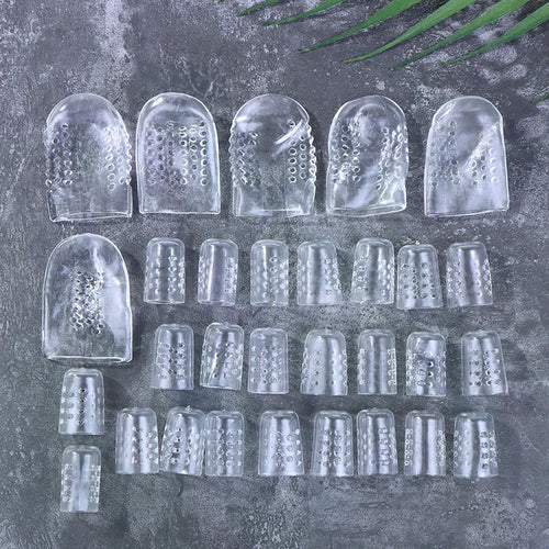 Protectores de silicona para los dedos de los pies, pack de 30
