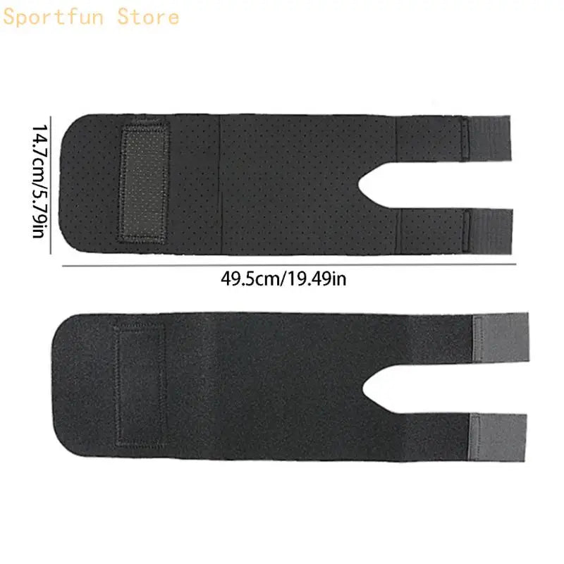 Tobilleras deportivas ajustables negras, pack de 2